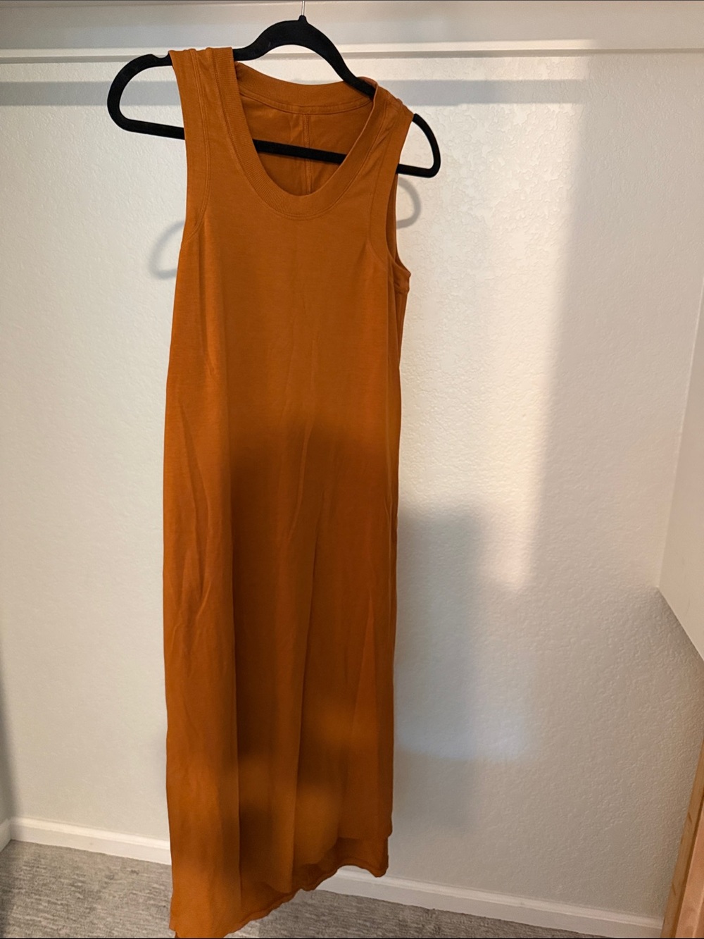 lululemon athletica Sleeveless Maxi Dress in Rust Orange